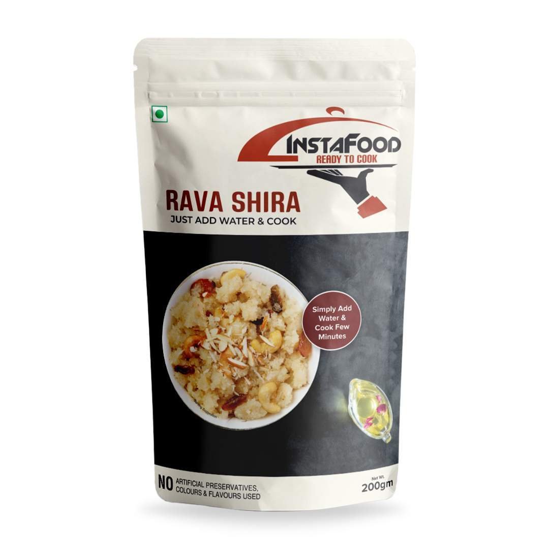 INSTAFOOD Rava Shira Ready to Cook 600 gm | Instant Food | Ready to Eat ...